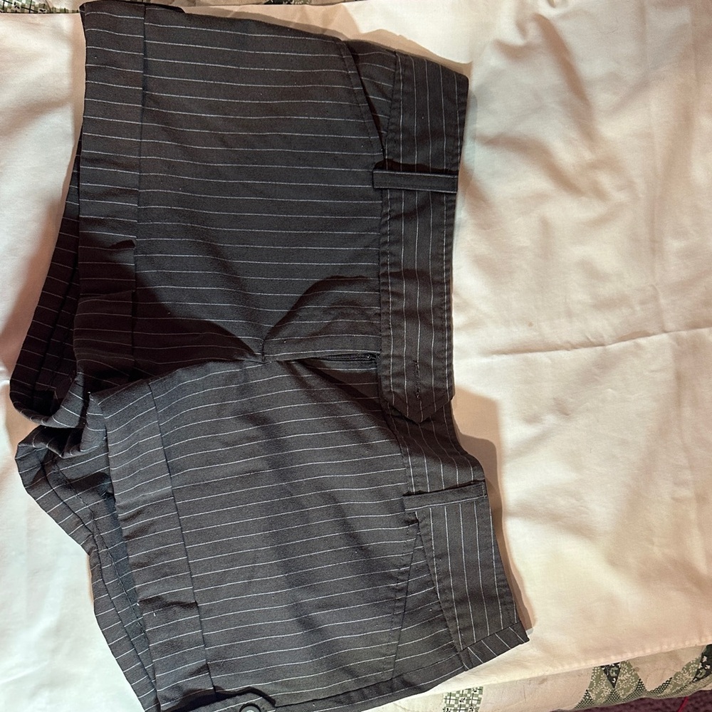 No Boundaries Black Pinstripe Women Shorts